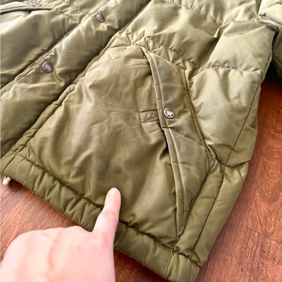 Polo Ralph Lauren Goose Down Green Jacket Coat Men’s M Medium Hood Hooded Zip - Picture 5 of 14